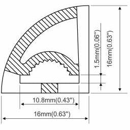 neon flex corner pattern
