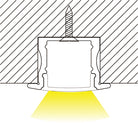 recessed single fixture pattern