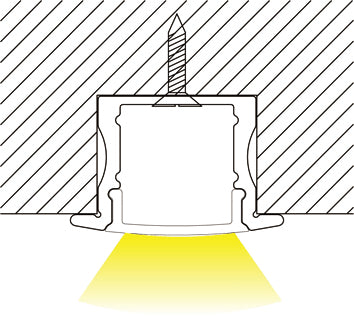 recessed single fixture pattern