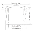 recessed single fixture pattern