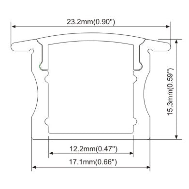 recessed single fixture pattern